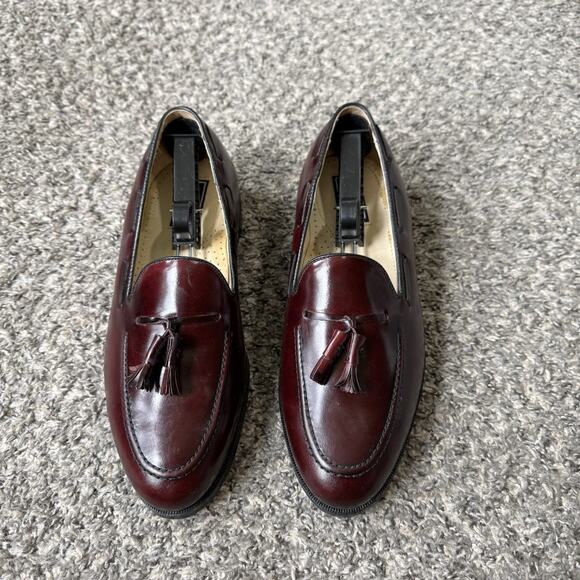 Bostonian Red leather tassel kiltie Loafer dress shoes Size 9.5 3E New main image 4